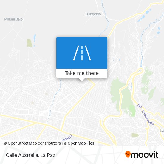 Calle Australia map