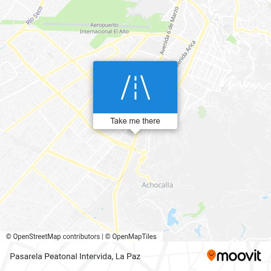 Pasarela Peatonal Intervida map