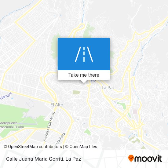 Mapa de Calle Juana Maria Gorriti