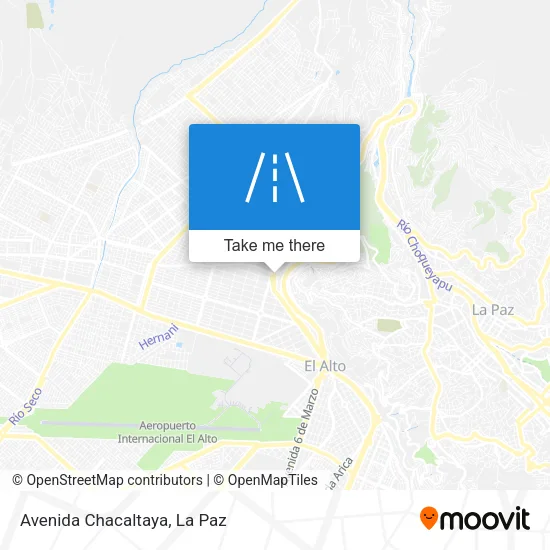 Avenida Chacaltaya map