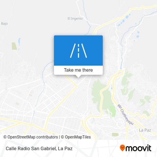 Calle Radio San Gabriel map