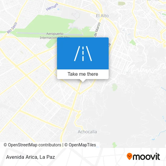 Mapa de Avenida Arica