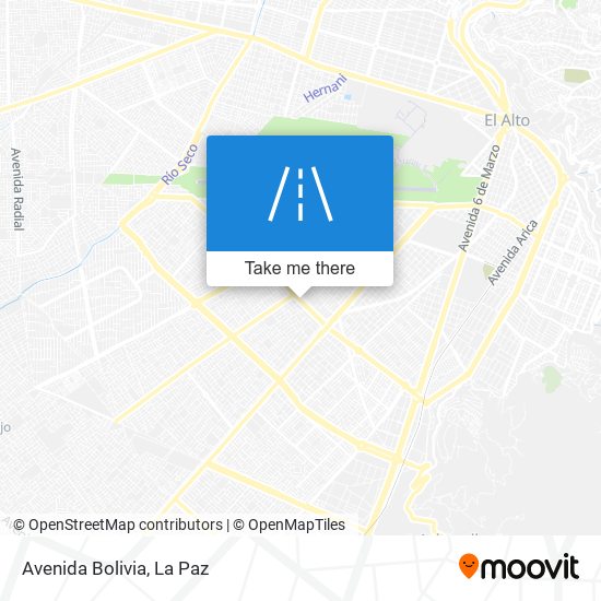 Avenida Bolivia map