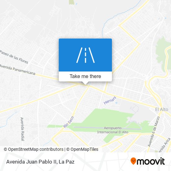 Avenida Juan Pablo II map