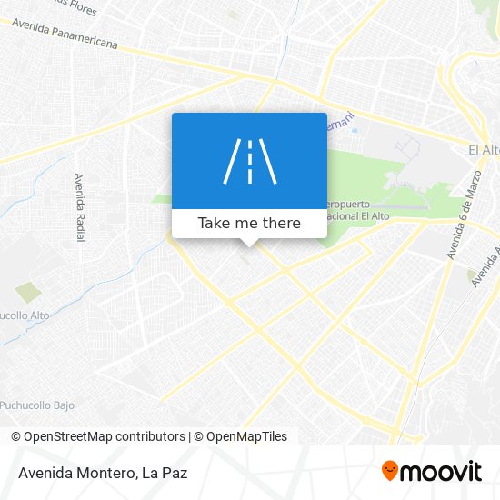 Avenida Montero map