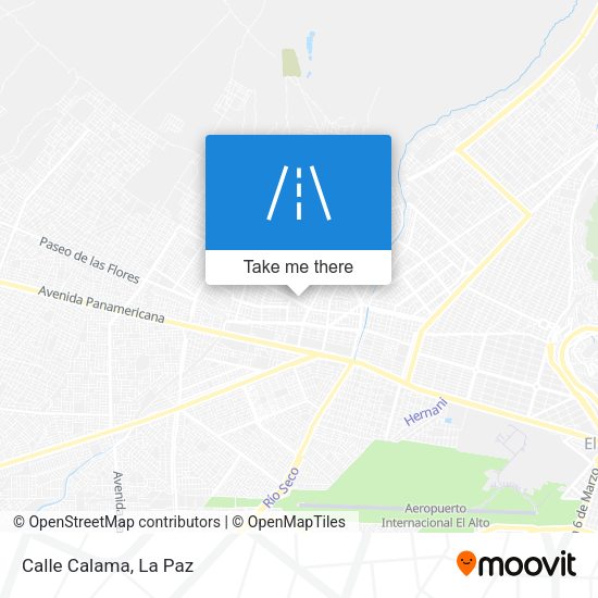 Mapa de Calle Calama