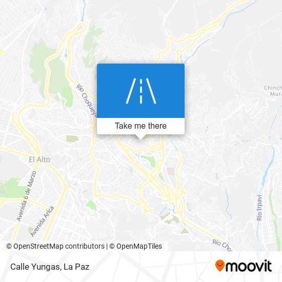 Calle Yungas map