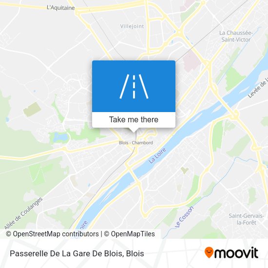 Passerelle De La Gare De Blois map