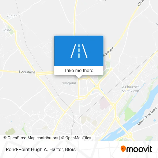 Rond-Point Hugh A. Harter map