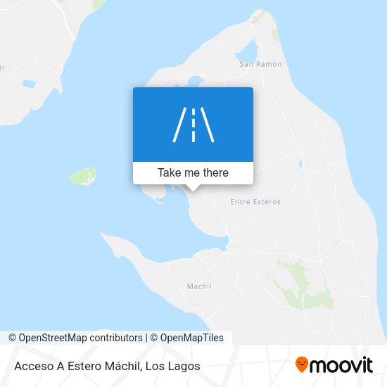 Acceso A Estero Máchil map