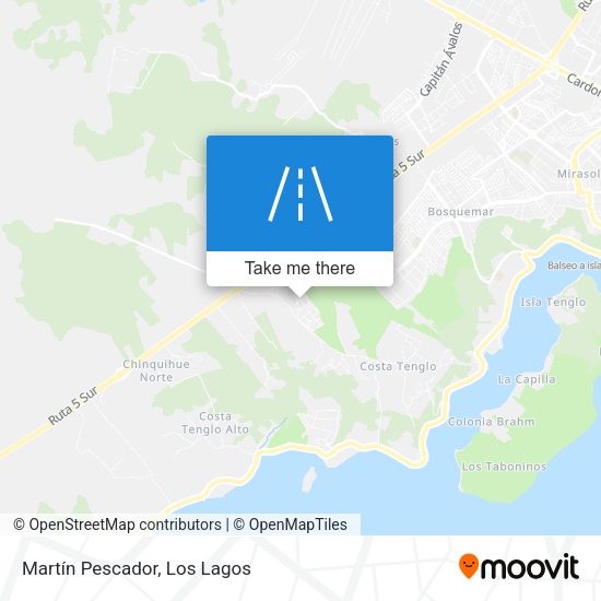 Mapa de Martín Pescador