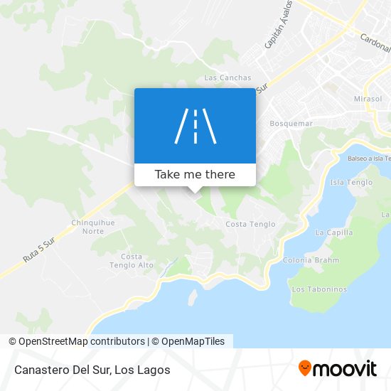 Mapa de Canastero Del Sur