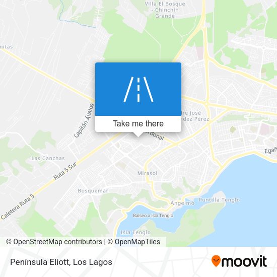 Península Eliott map