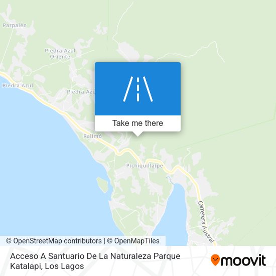 Acceso A Santuario De La Naturaleza Parque Katalapi map