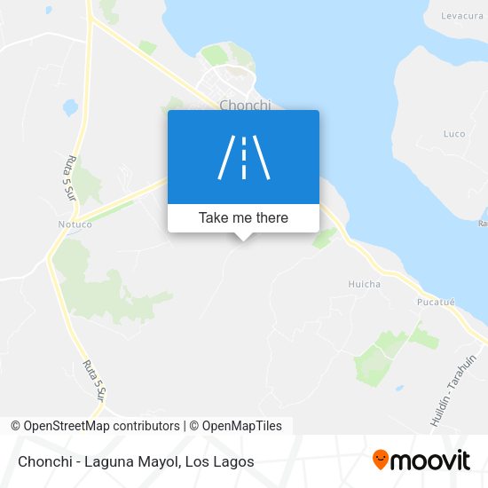 Mapa de Chonchi - Laguna Mayol