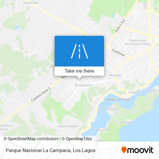Parque Nacional La Campana map