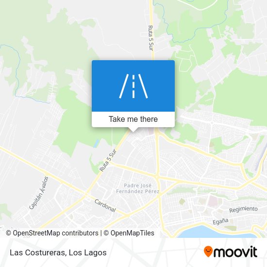 Mapa de Las Costureras
