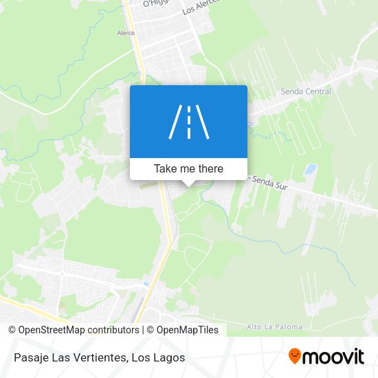 Pasaje Las Vertientes map
