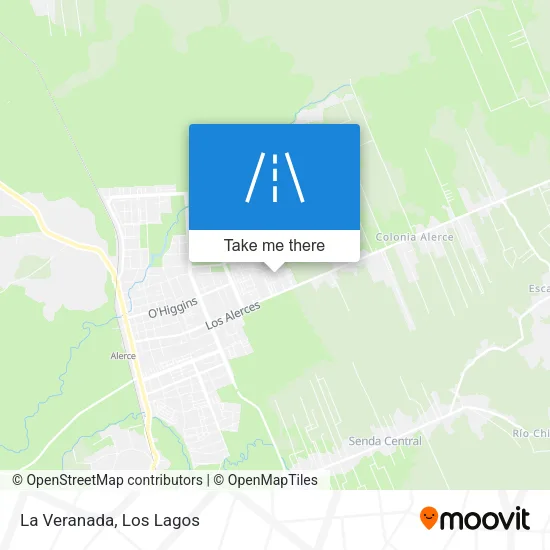Mapa de La Veranada