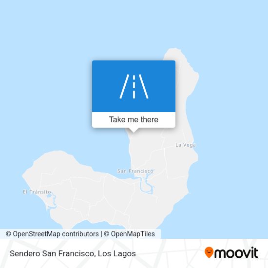 Sendero San Francisco map