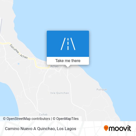 Mapa de Camino Nuevo A Quinchao