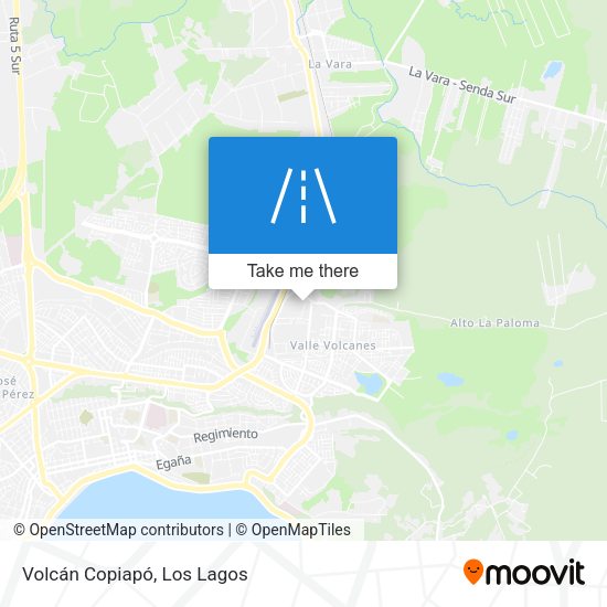 Volcán Copiapó map