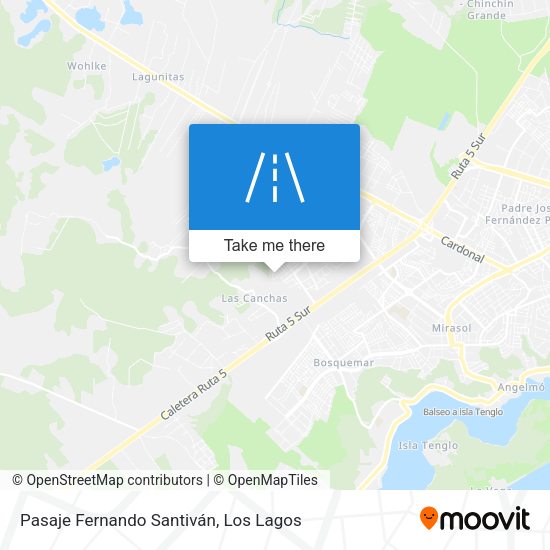 Mapa de Pasaje Fernando Santiván