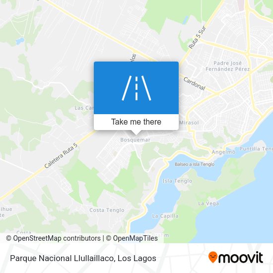 Parque Nacional Llullaillaco map