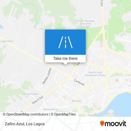 Mapa de Zafiro Azul