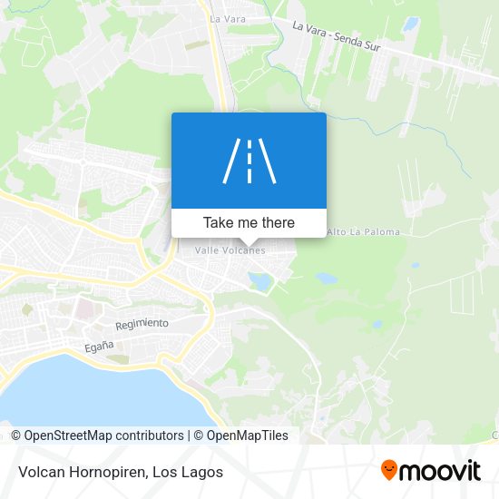 Mapa de Volcan Hornopiren