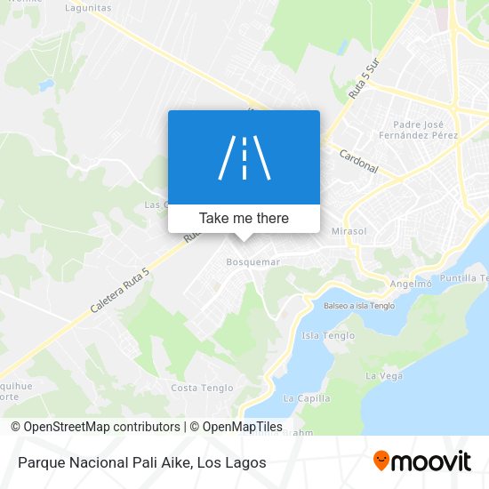 Mapa de Parque Nacional Pali Aike