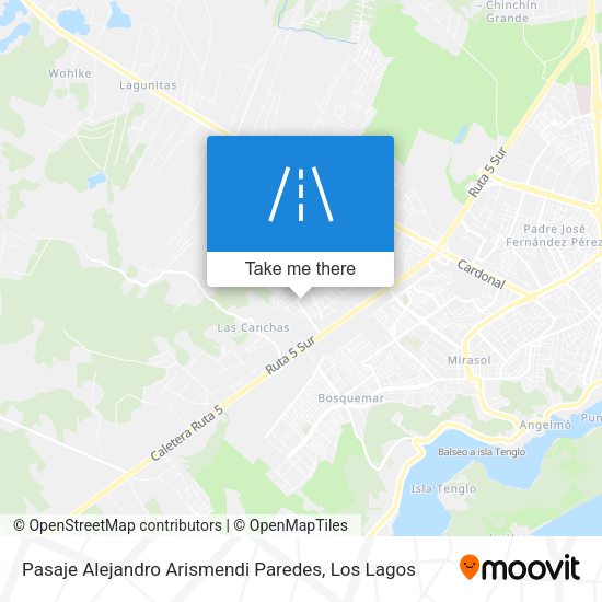 Pasaje Alejandro Arismendi Paredes map