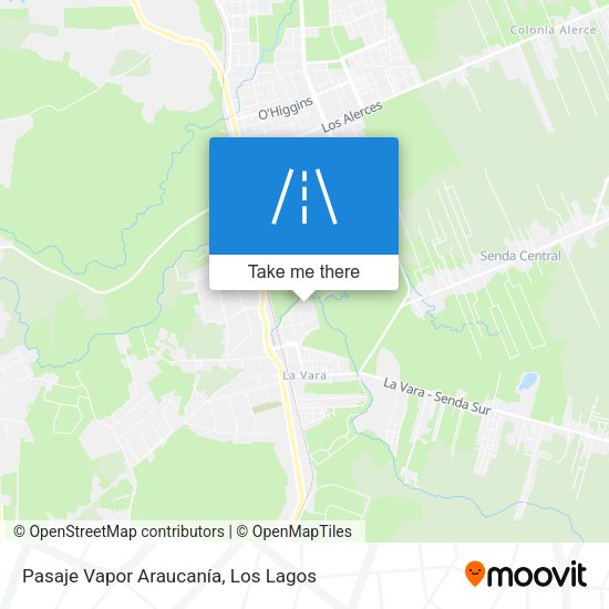 Pasaje Vapor Araucanía map