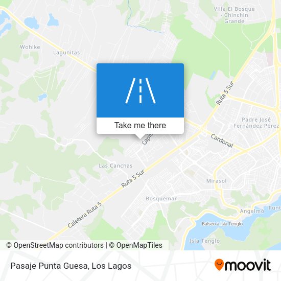 Mapa de Pasaje Punta Guesa