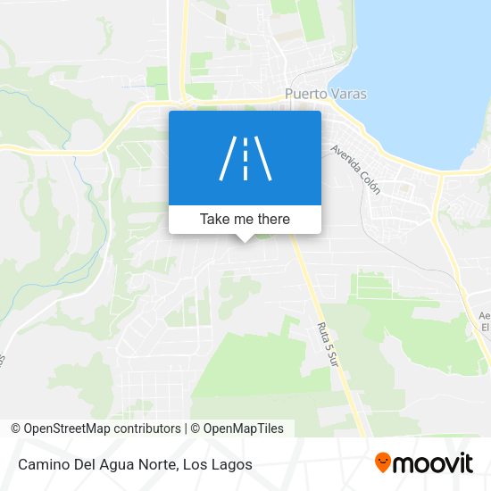 Camino Del Agua Norte map