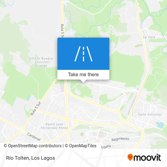Río Tolten map