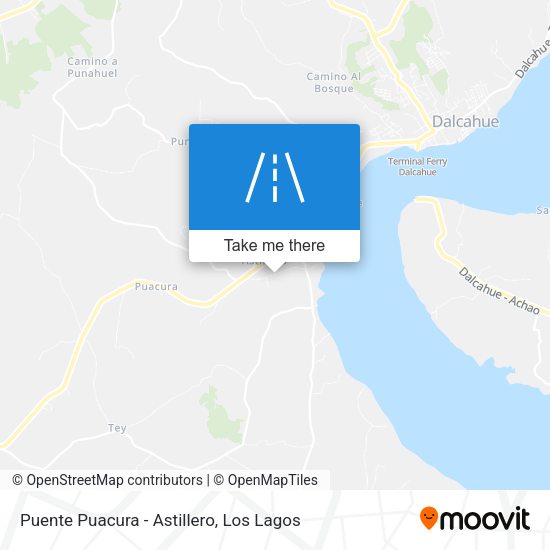 Puente Puacura - Astillero map
