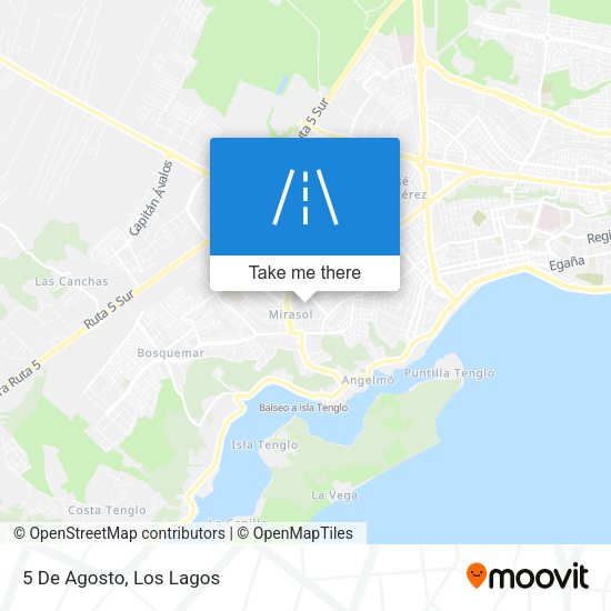 Mapa de 5 De Agosto