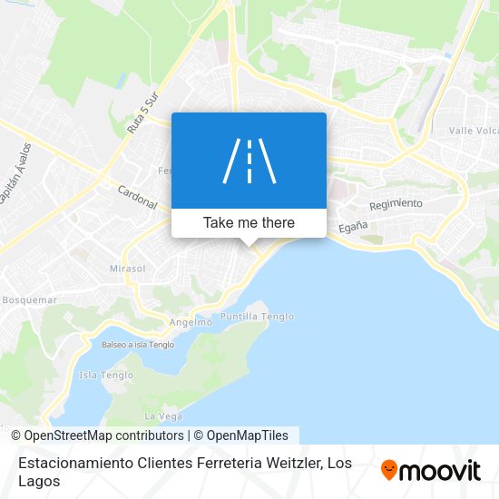 Estacionamiento Clientes Ferreteria Weitzler map