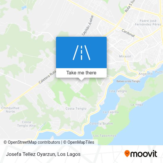 Josefa Tellez Oyarzun map