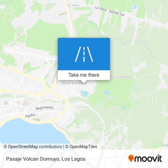 Pasaje Volcan Domuyo map