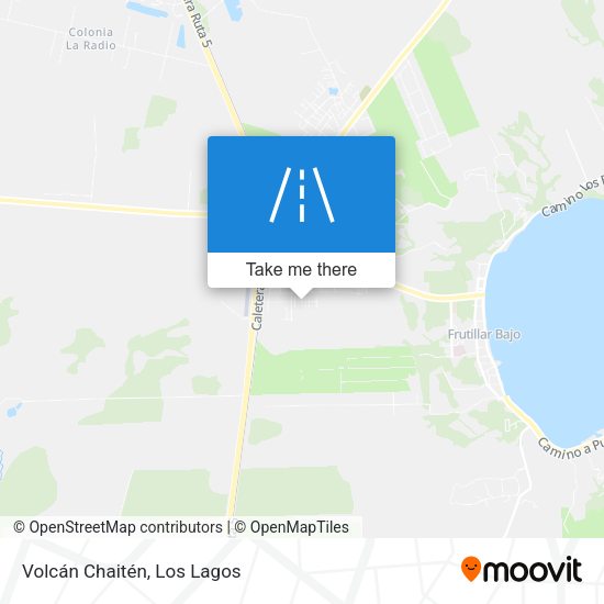 Volcán Chaitén map