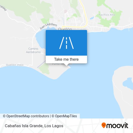 Cabañas Isla Grande map