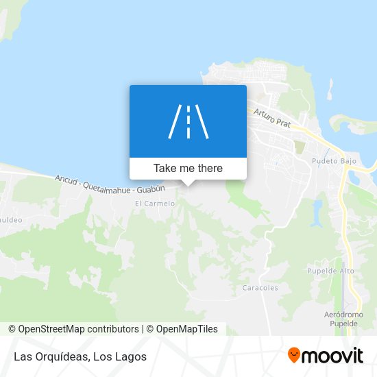 Las Orquídeas map