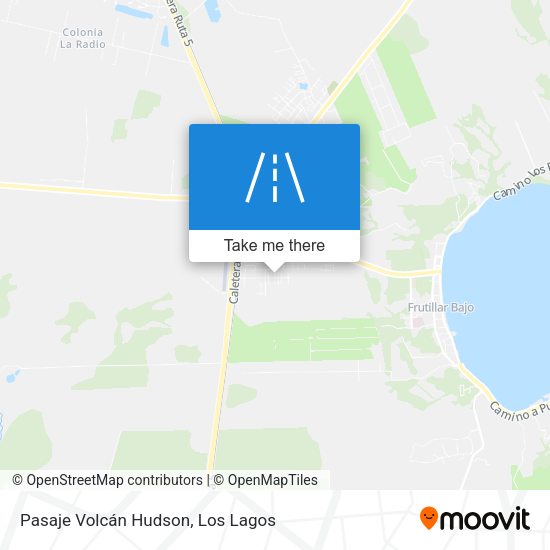 Mapa de Pasaje Volcán Hudson
