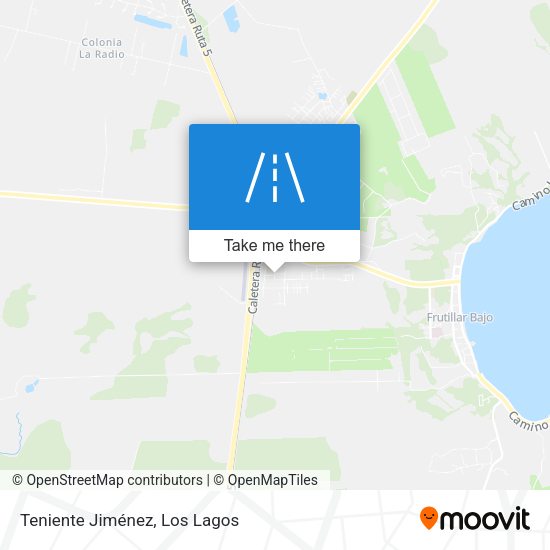 Teniente Jiménez map