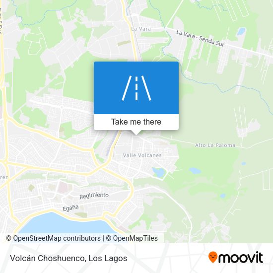 Mapa de Volcán Choshuenco