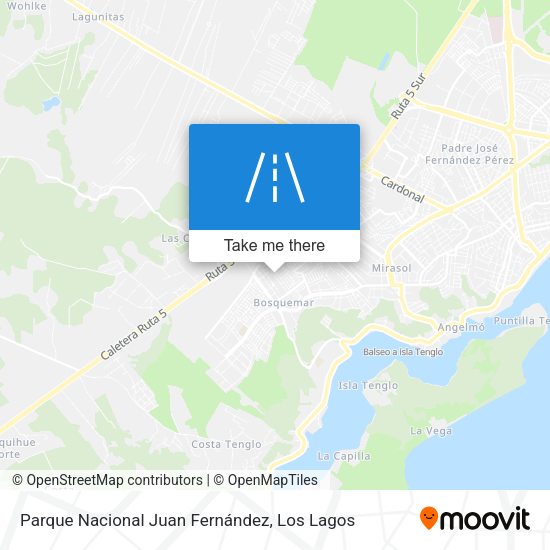 Mapa de Parque Nacional Juan Fernández