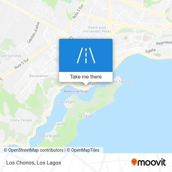 Los Chonos map