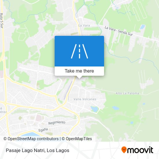 Mapa de Pasaje Lago Natri